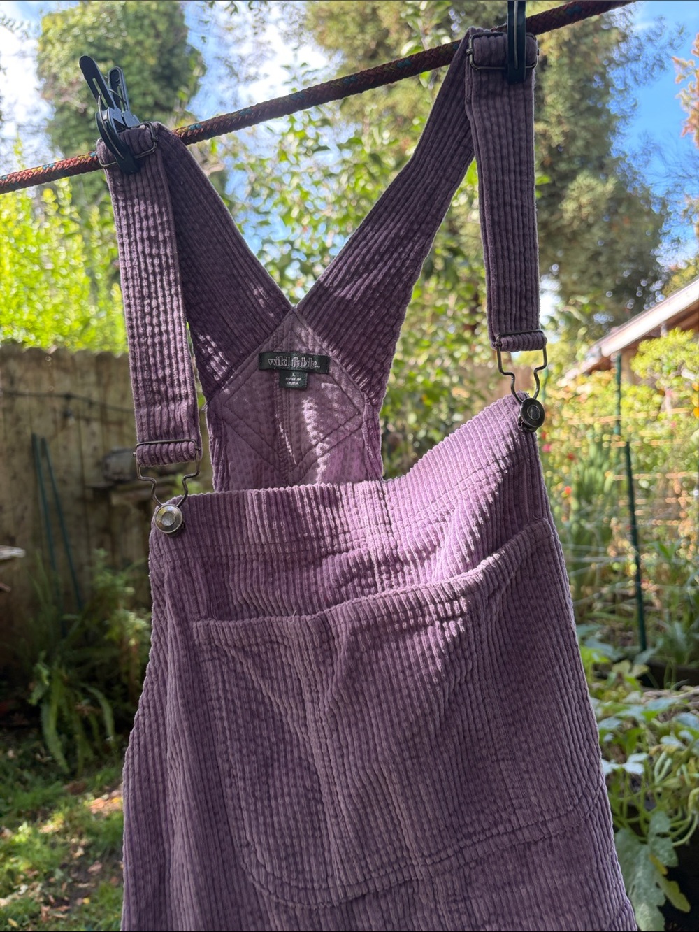 Soft Purple Overalls Skirt